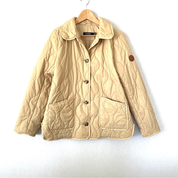 Lauren Ralph Lauren Black Label Onion Quilted Jacket in Natural Medium - Picture 4 of 16